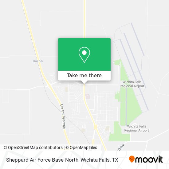 Sheppard Air Force Base-North map