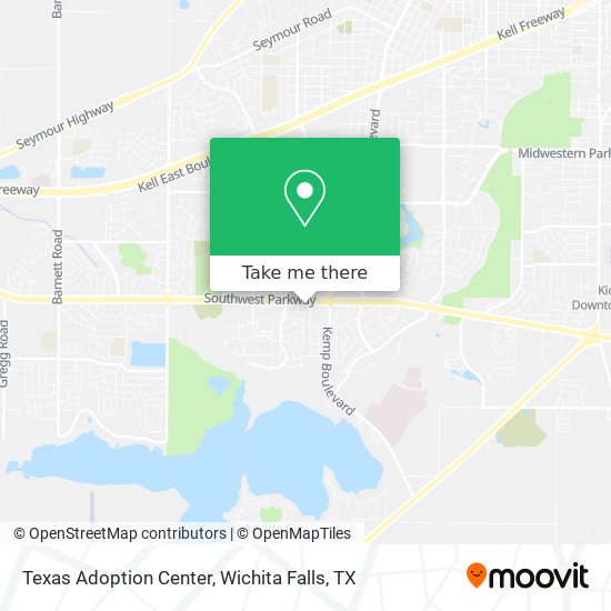 Texas Adoption Center map