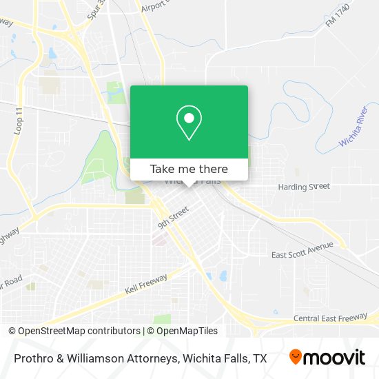 Mapa de Prothro & Williamson Attorneys