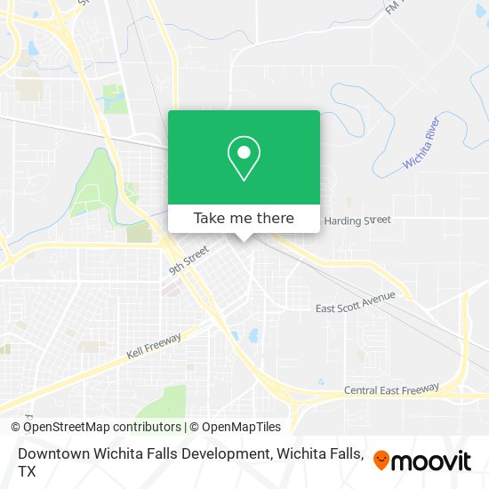 Mapa de Downtown Wichita Falls Development