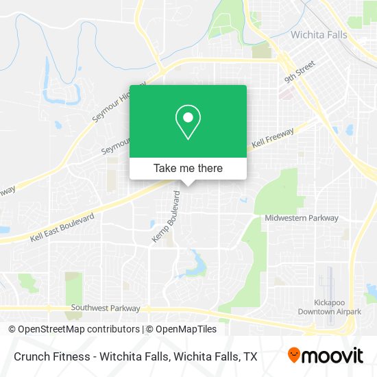 Mapa de Crunch Fitness - Witchita Falls