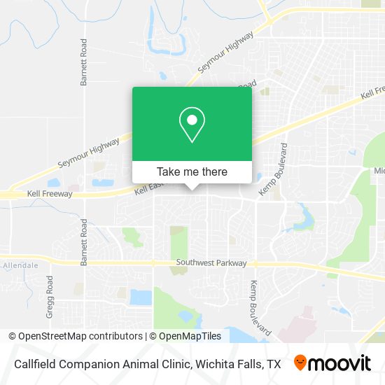 Callfield Companion Animal Clinic map
