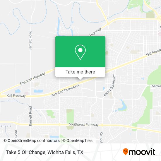 Take 5 Oil Change map