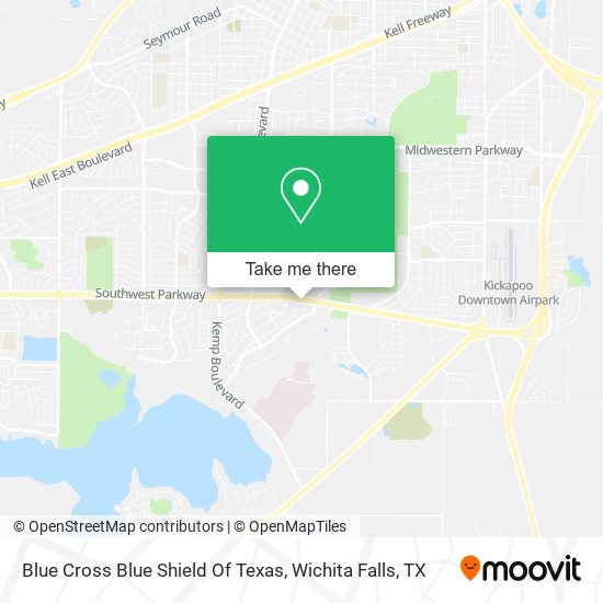 Blue Cross Blue Shield Of Texas map
