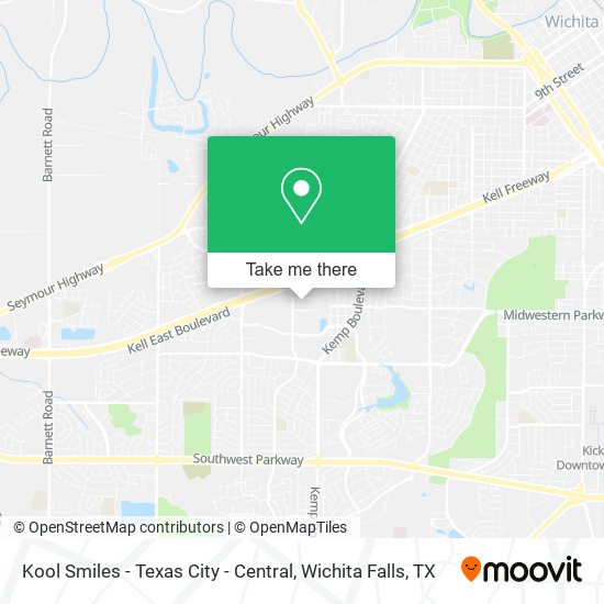 Kool Smiles - Texas City - Central map