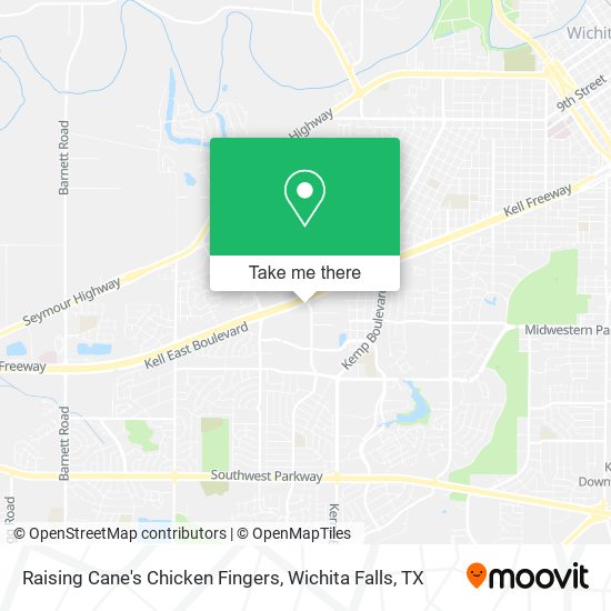 Raising Cane's Chicken Fingers map