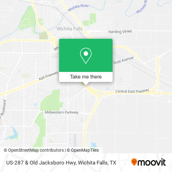 US-287 & Old Jacksboro Hwy map