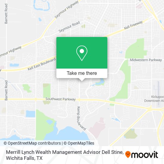 Mapa de Merrill Lynch Wealth Management Advisor Dell Stine
