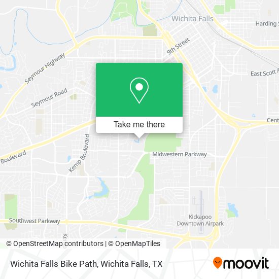 Wichita Falls Bike Path map