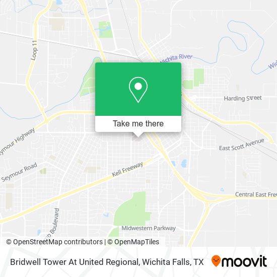 Bridwell Tower At United Regional map
