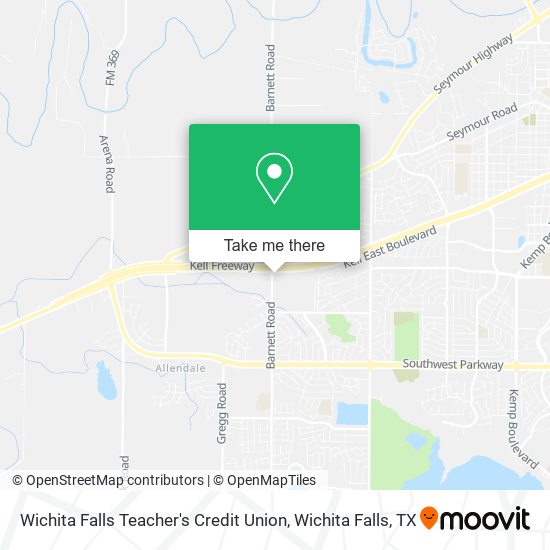 Wichita Falls Teacher's Credit Union map