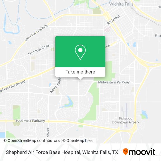 Shepherd Air Force Base Hospital map