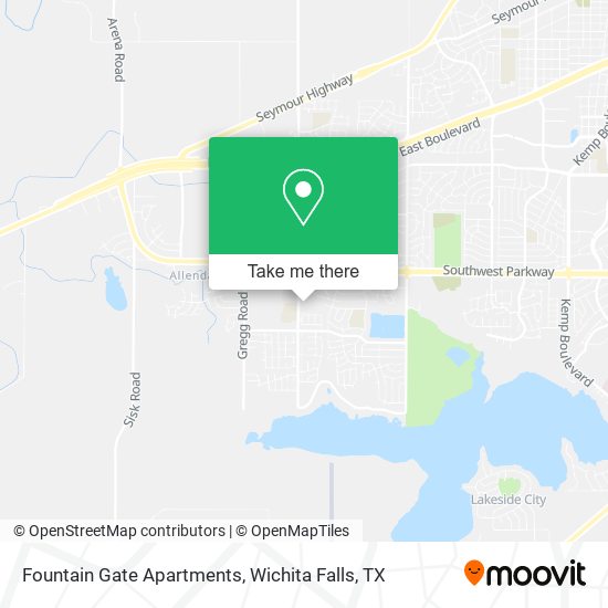 Fountain Gate Apartments map