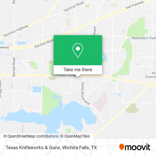 Texas Knifeworks & Guns map