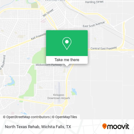 North Texas Rehab map