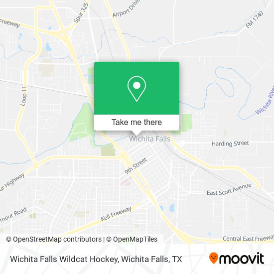 Mapa de Wichita Falls Wildcat Hockey