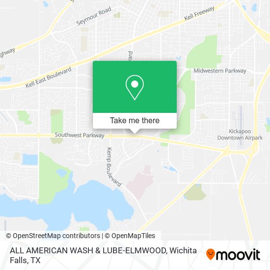 Mapa de ALL AMERICAN WASH & LUBE-ELMWOOD