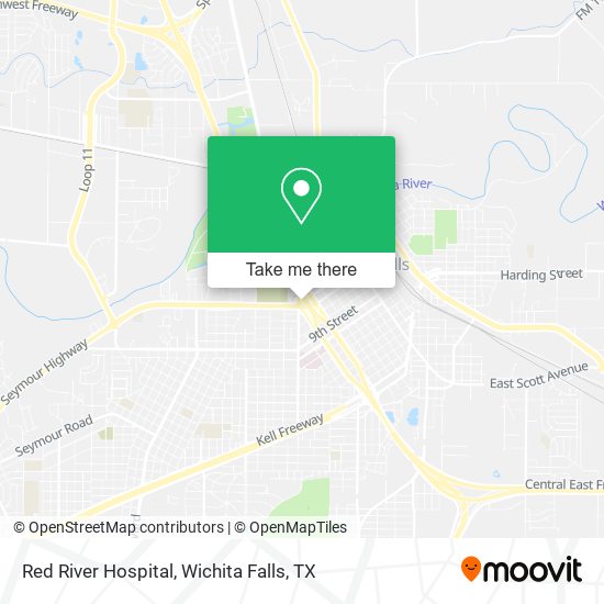 Red River Hospital map