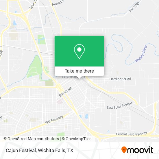 Cajun Festival map