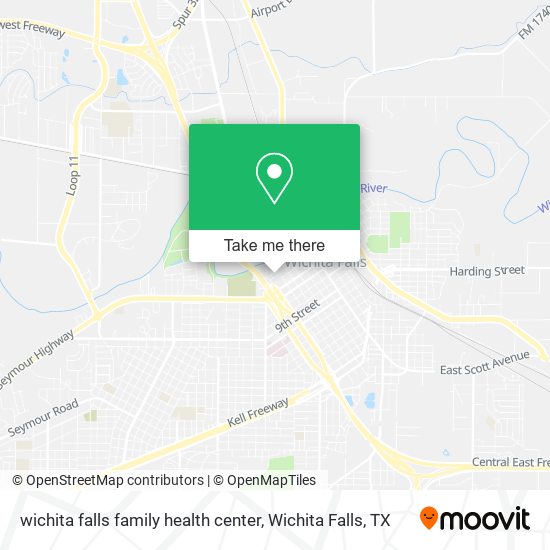 wichita falls family health center map