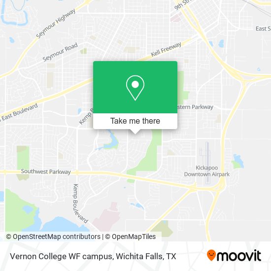 Mapa de Vernon College WF campus