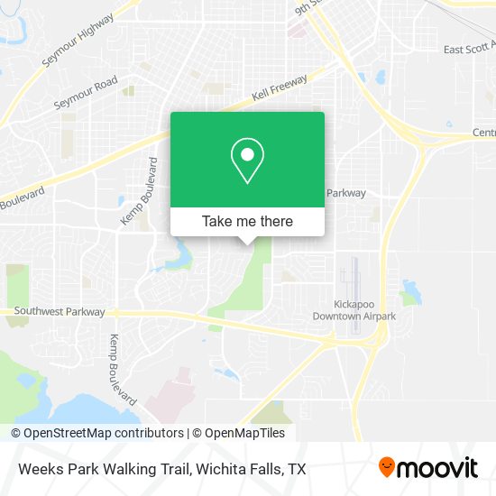 Weeks Park Walking Trail map