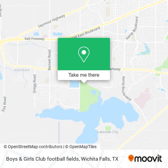 Boys & Girls Club football fields map