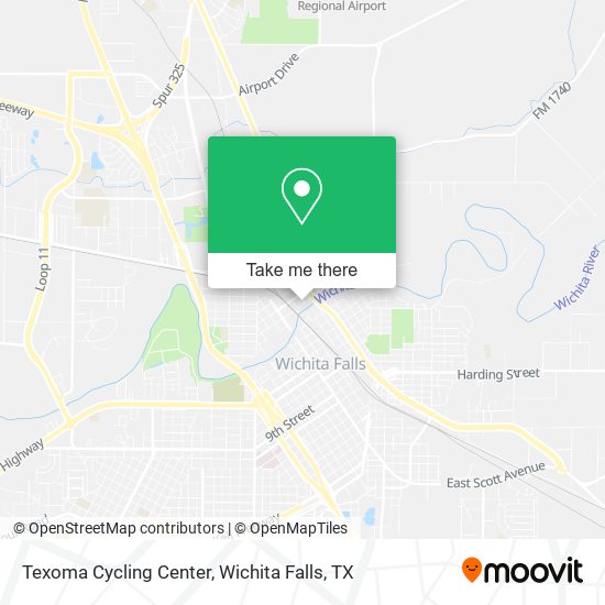 Mapa de Texoma Cycling Center