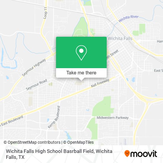 Mapa de Wichita Falls High School Basrball Field