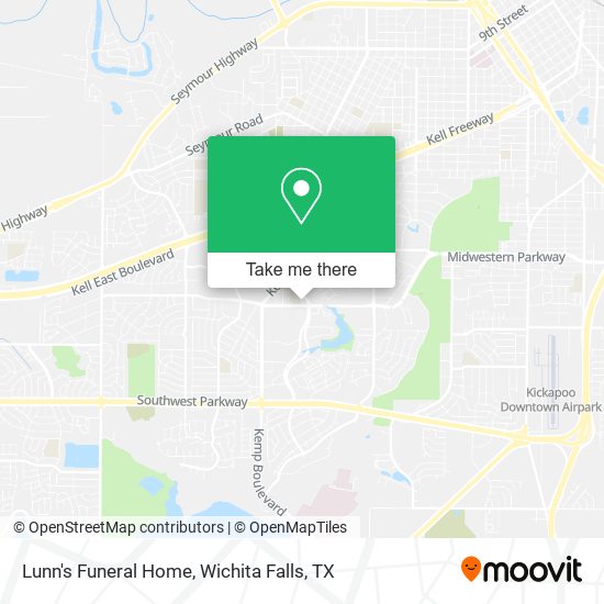 Lunn's Funeral Home map