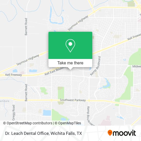 Mapa de Dr. Leach Dental Office