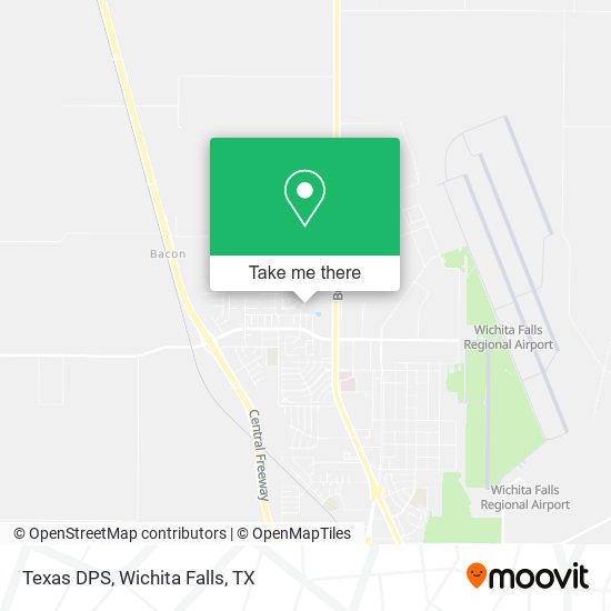 Texas DPS map