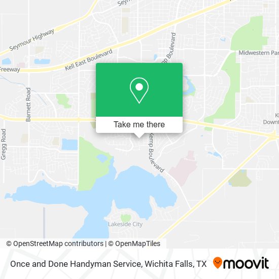 Mapa de Once and Done Handyman Service