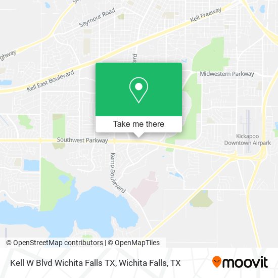 Kell W Blvd Wichita Falls TX map
