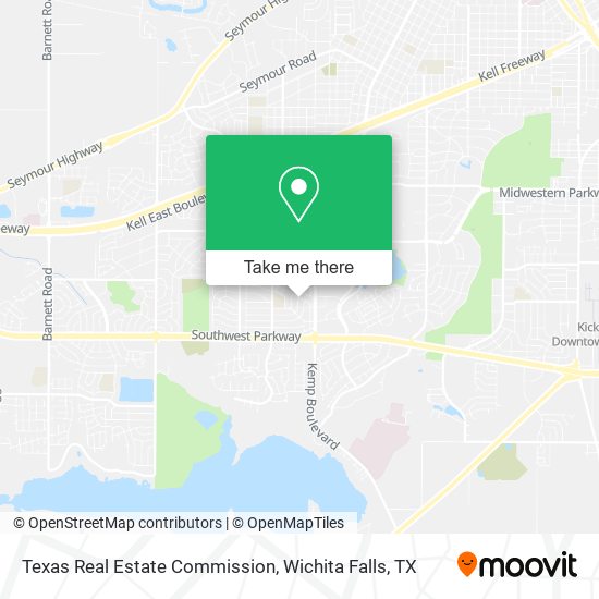 Texas Real Estate Commission map