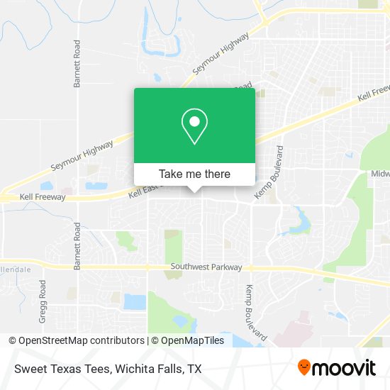 Sweet Texas Tees map