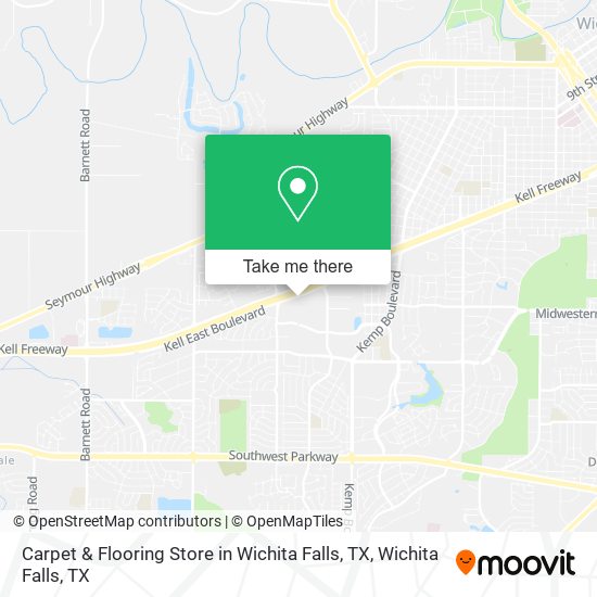 Mapa de Carpet & Flooring Store in Wichita Falls, TX