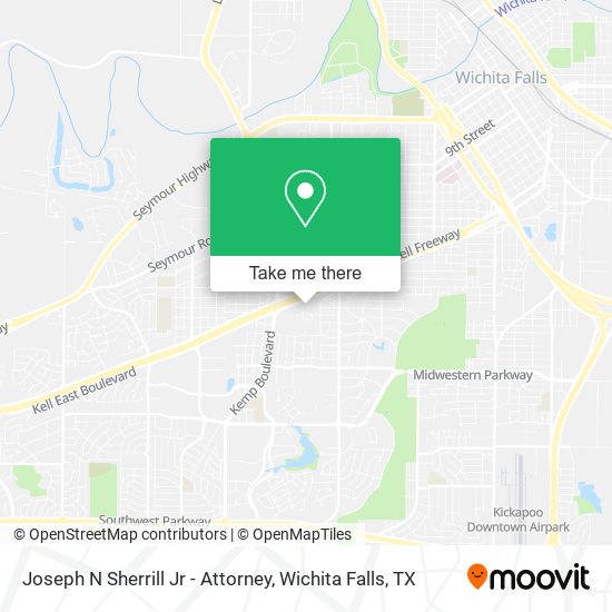 Joseph N Sherrill Jr - Attorney map