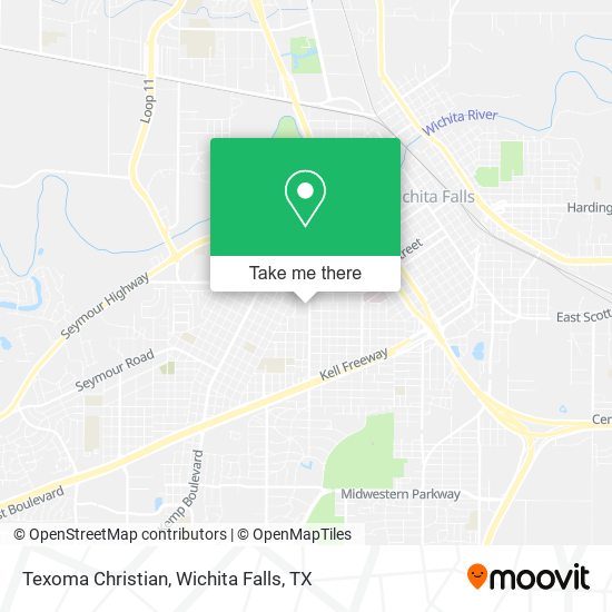 Texoma Christian map