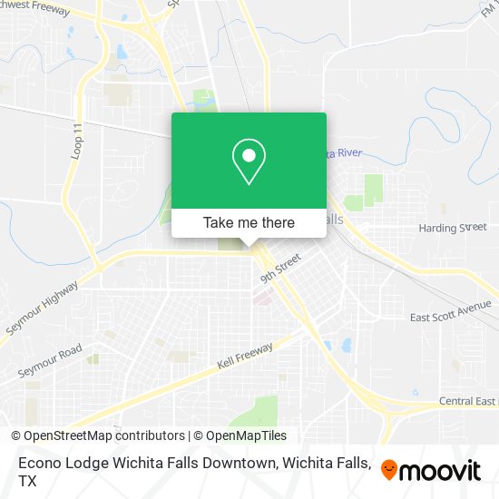 Mapa de Econo Lodge Wichita Falls Downtown