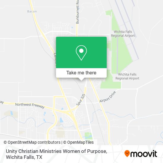 Unity Christian Ministries Women of Purpose map