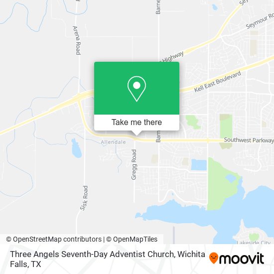 Mapa de Three Angels Seventh-Day Adventist Church