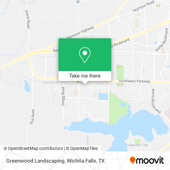 Greenwood Landscaping map