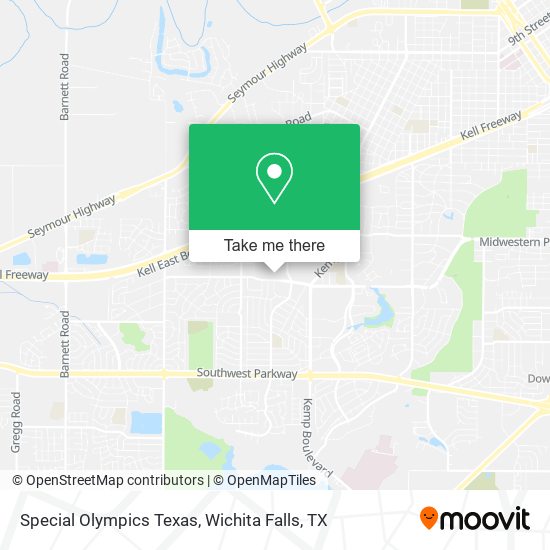 Mapa de Special Olympics Texas