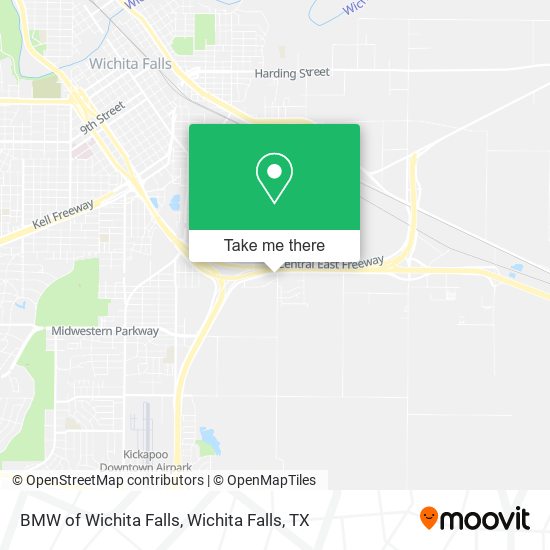 BMW of Wichita Falls map