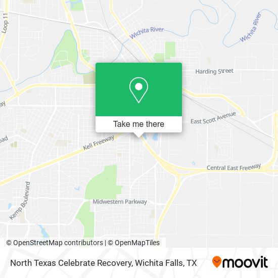 North Texas Celebrate Recovery map