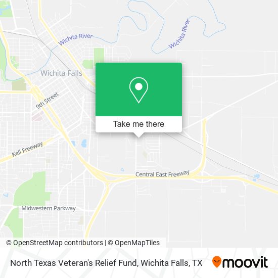 North Texas Veteran's Relief Fund map