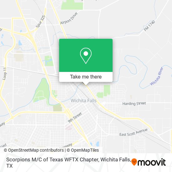 Scorpions M / C of Texas WFTX Chapter map