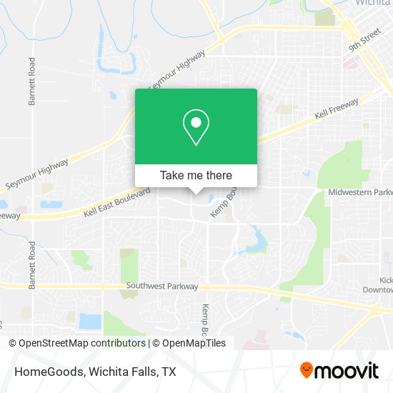 HomeGoods map