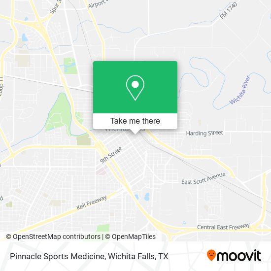 Pinnacle Sports Medicine map